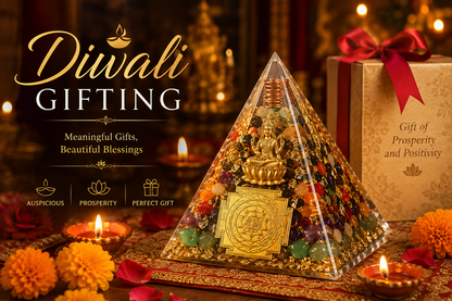 Premium 3D Crystal Pyramid Vastu Showpiece for Home & Office | Spiritual Decor & Gift