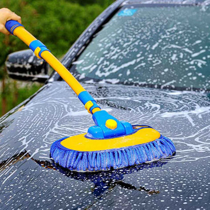Curved Car Cleaning Brush with Telescopic Handle