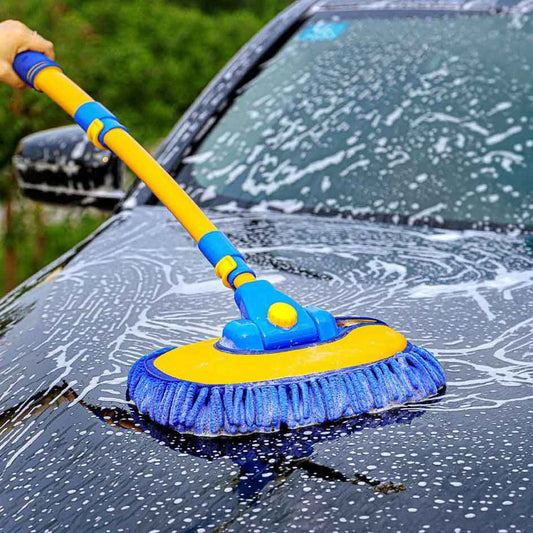 Curved Car Cleaning Brush with Telescopic Handle