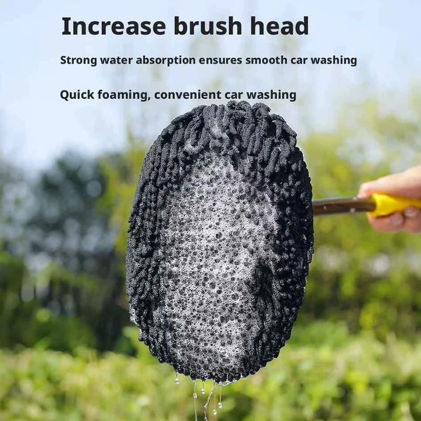Curved Car Cleaning Brush with Telescopic Handle